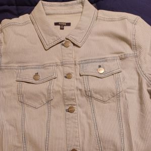 NYDJ Short Sleeve Rolled Cuff Denim Jacket